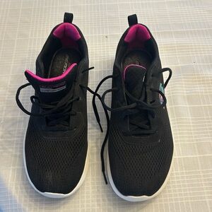 Skech-Air by Skechers. Memory Foam. Black with color. Size 10